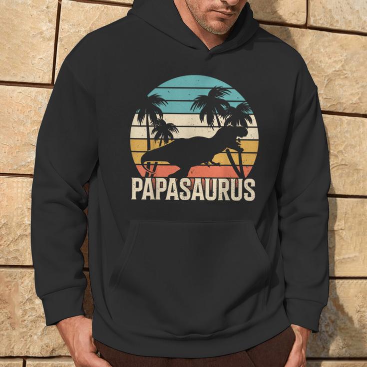 Papasaurus T-Rex Papa Dad Dino Dinosaur Kapuzenpullover Lebensstil