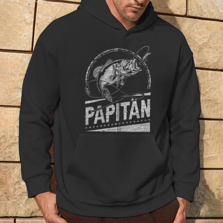 Papitän Papa Angler Papa Fischerintage-Look Kapuzenjacke Kapuzenpullover Lebensstil