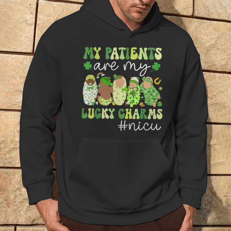 My Patients Are My Lucky Charms Nicu St Patrick's Day Hoodie Lifestyle