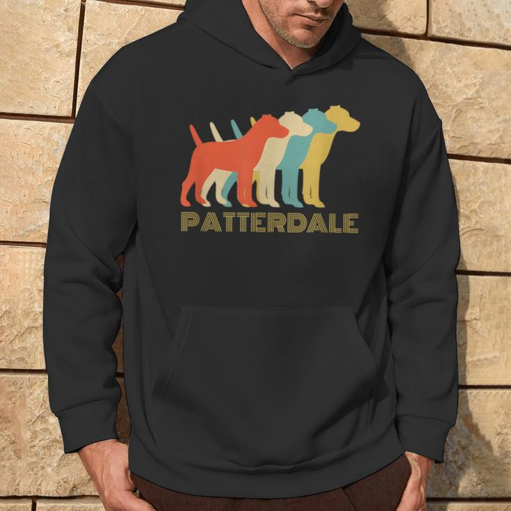 Patterdale Terrier Dog Breed Vintage Look Hoodie Lifestyle