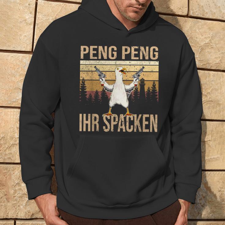 Peng Peng Ihr Spacken Hoodie, Vintage Gänse-Design Lustig Lebensstil