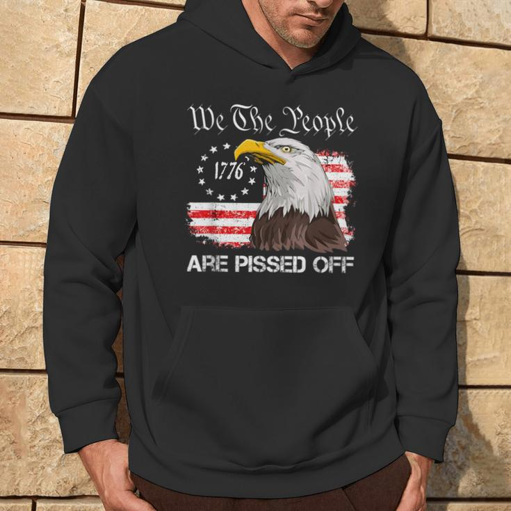 We The People Are Pissed Off Vintage Us American Flag Eagle Hoodie Lifestyle