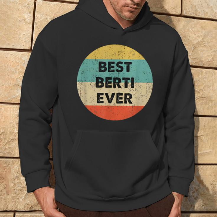 Personalisiertes Best Berti Ever Hoodie im Vintage-Retro-Stil Lebensstil