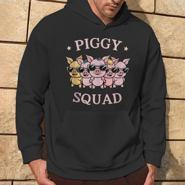 Piggy Squad Cute Pig Farmer Animal Lovers Pigg Farm Hoodie Lifestyle
