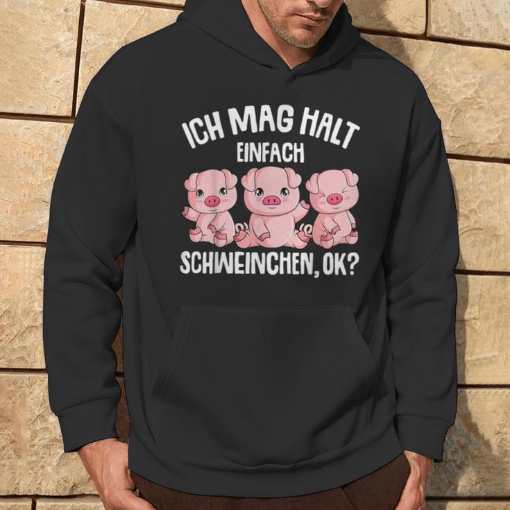 Pigs Ich Mag Halt Schweinchen Hoodie Lebensstil