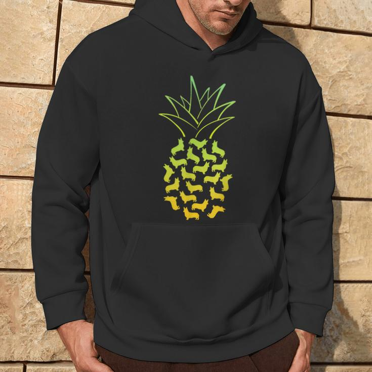 Pineapple Corgi Summer Hoodie Lifestyle