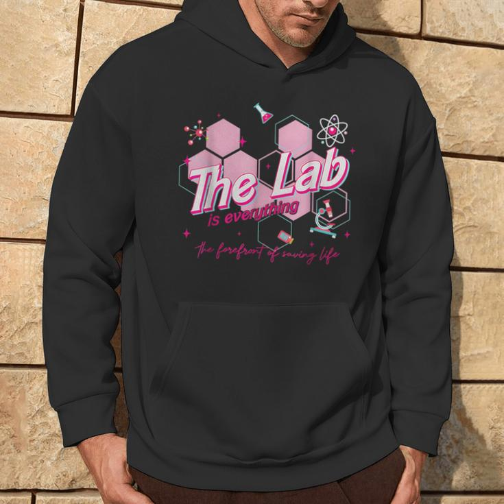 Pink Retro Lab Week 2024 Medical Lab Science Hoodie Lifestyle