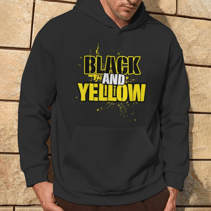 Pittsburgh Black And Yellow Pennsylvania Hoodie Lifestyle