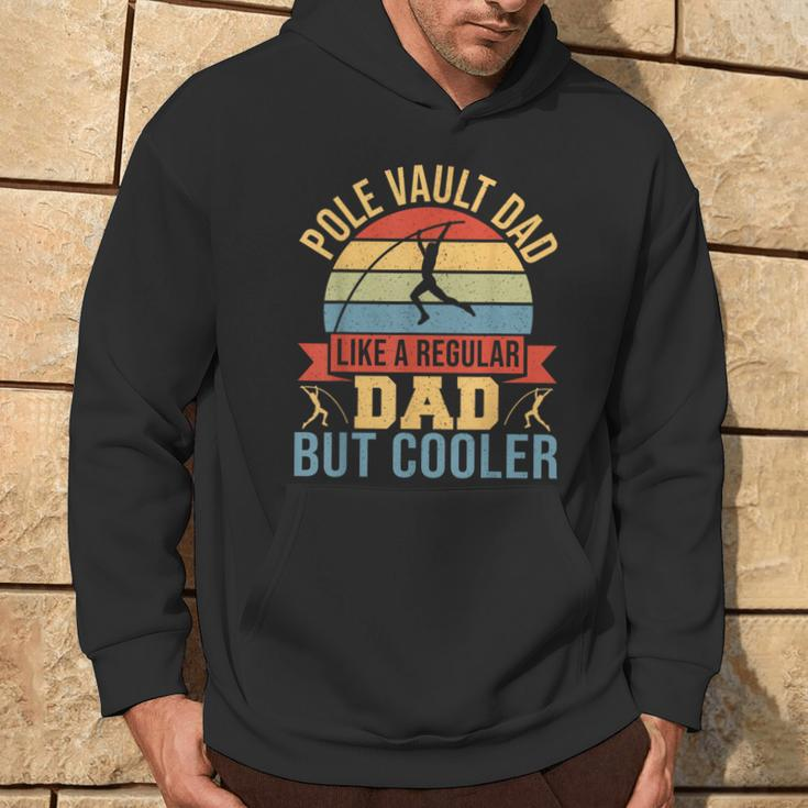 Pole Vault Dad Father Retro Track And Field Vintage Hoodie Lifestyle