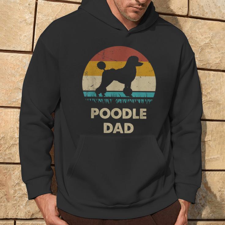 Poodle Dad For Poodle Dog Lovers Vintage Dad Hoodie Lifestyle