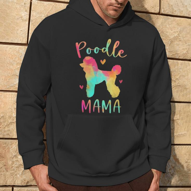 Poodle Mama Colorful Poodle Dog Mom Hoodie Lifestyle