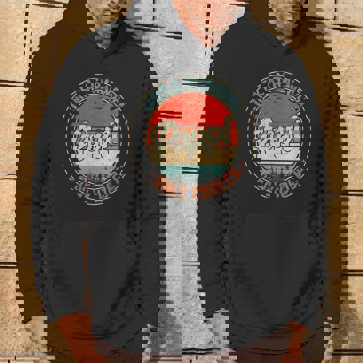 Poppi Like A Grandpa Only Cooler Retro Father's Day Men Hoodie Lifestyle
