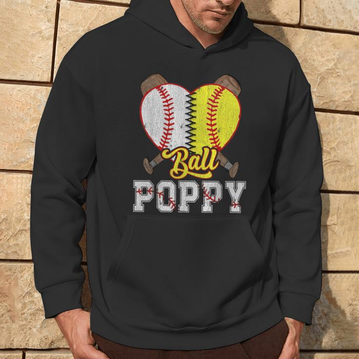 Poppy Of Both Ball Poppy Baseball Softball Pride Hoodie Lifestyle