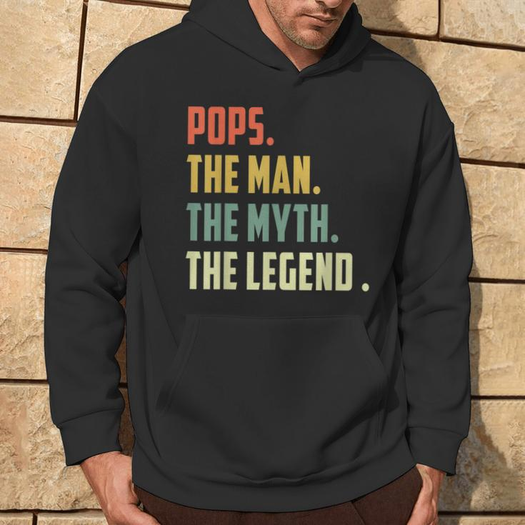 Pops The Man The Myth The Legend Father's Day Hoodie Lifestyle
