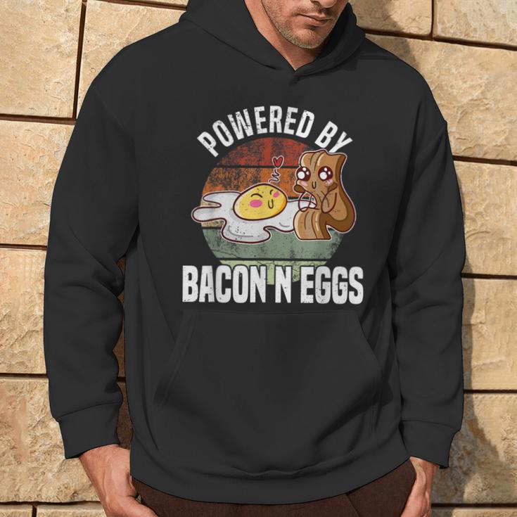 Powered By Bacon And Eggs Bacon Lover Hoodie Lifestyle