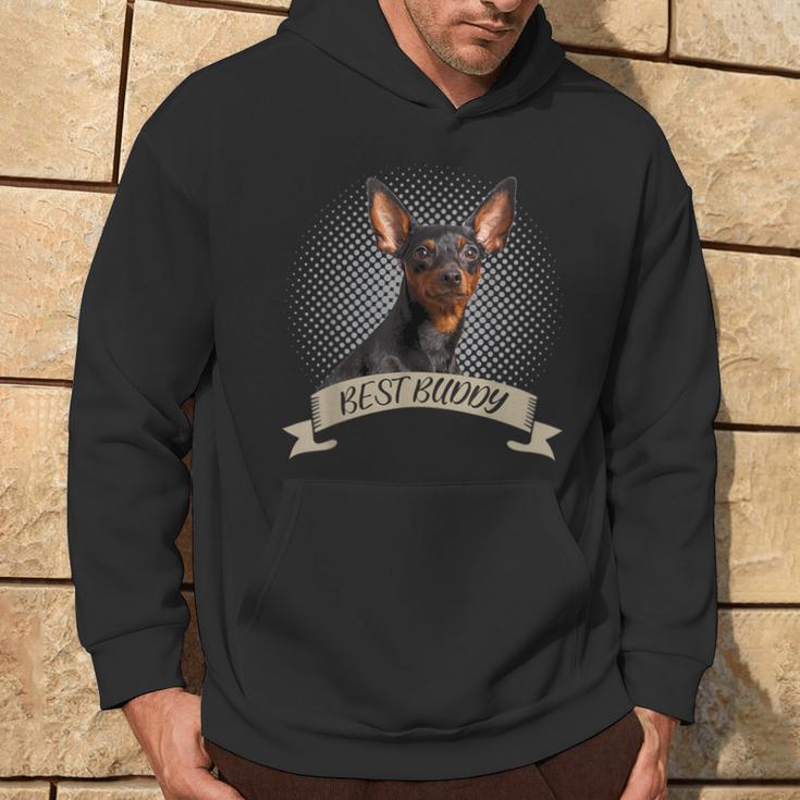 Prager Rattler Best Buddy Dog Portrait Hoodie Lebensstil