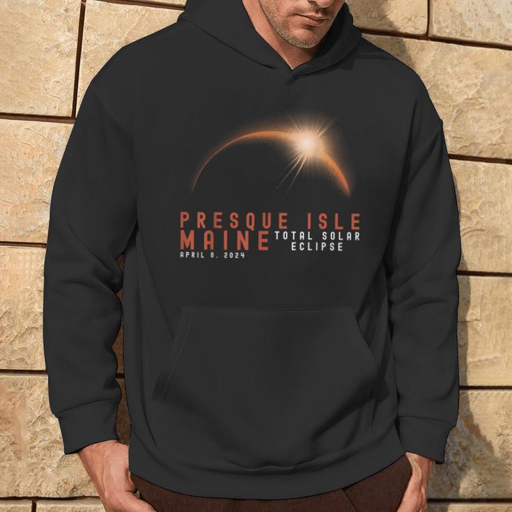 Presque Isle Maine Eclipse Solar Total April 8 2024 Eclipse Hoodie Lifestyle