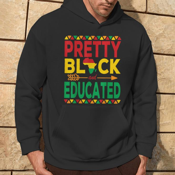 Pretty Black And Educated Black Strong African American Hoodie Lifestyle