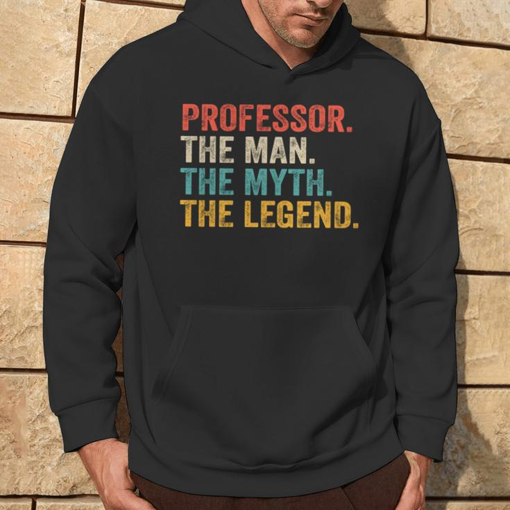 Professor Man Myth Legend Professoratertag Hoodie Lebensstil