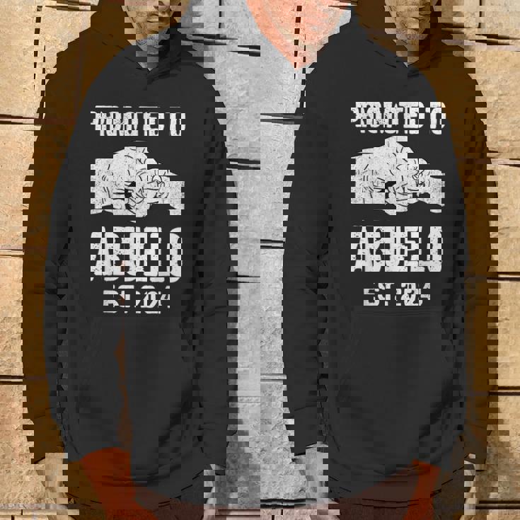 Promoted To Abuelo Est 2024 New Abuelo Father's Day Hoodie Lifestyle