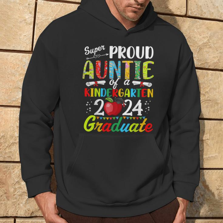 Proud Auntie Of Kindergarten Graduate 2024 Graduation Auntie Hoodie Lifestyle