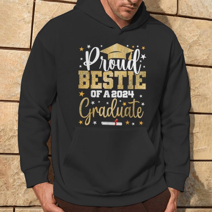 Proud Bestie Of A 2024 Graduate Class Graduation Best Friend Hoodie Lifestyle