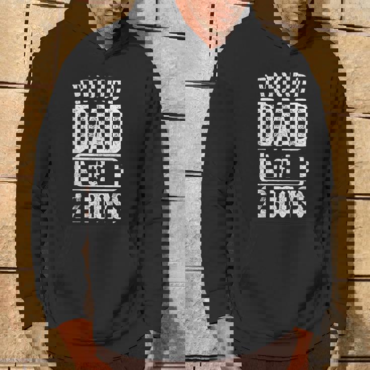 Proud Dad Of 2 Boys Daddy Of Two Sons Hoodie Lifestyle