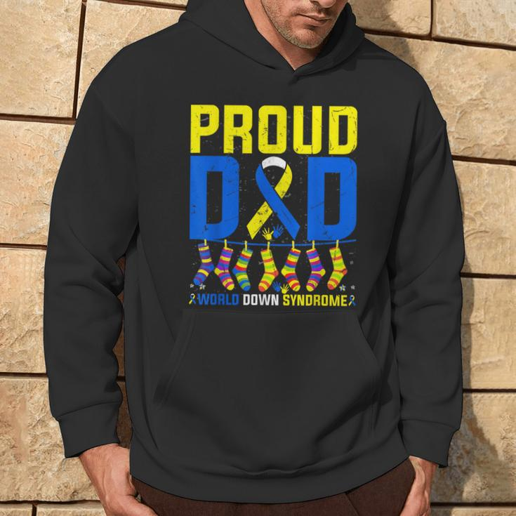 Proud Father World Down Syndrome Dad 2024 Hoodie Lifestyle