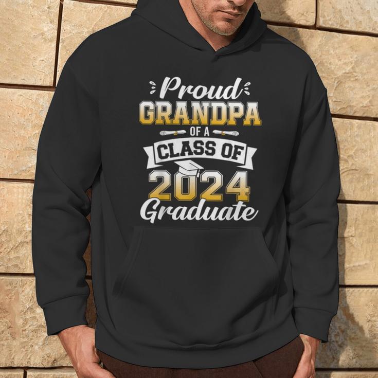 Proud Grandpa Of A Class Of 2024 Graduate Senior Graduation Hoodie Lifestyle