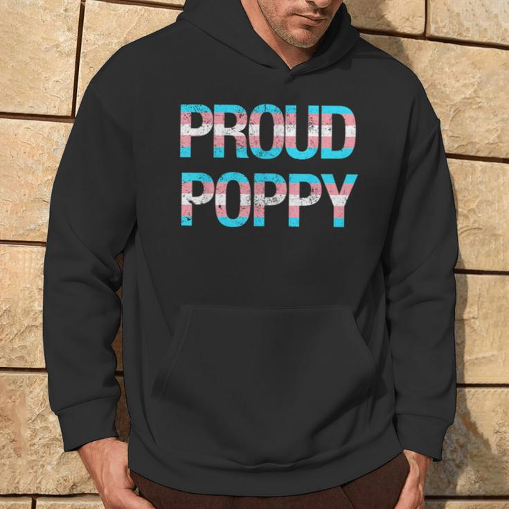Proud Poppy Transgender Trans Pride Month Lgbtq Father's Day Hoodie Lifestyle