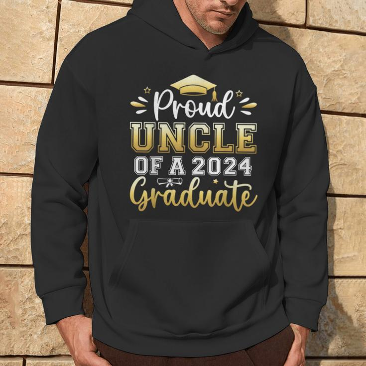 Proud Uncle Of A 2024 Graduate Senior Graduation Men Hoodie Lifestyle