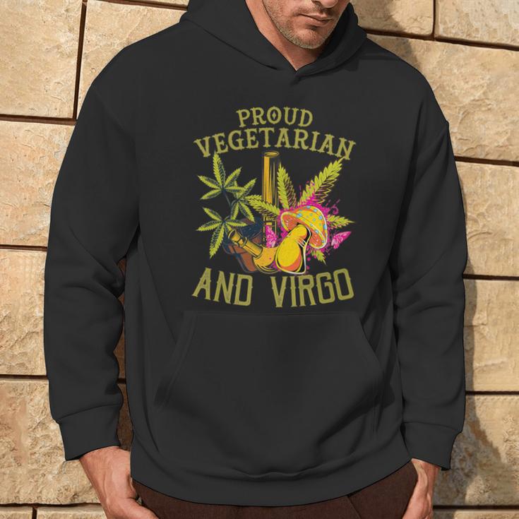 Proud Vegetarian Weed Virgo Vintage 420 Hoodie Lifestyle