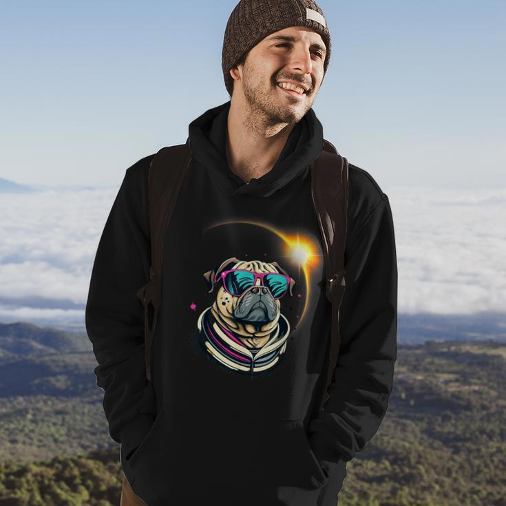 Pug Dog America 2024 Solar Eclipse Totality Accessories Hoodie Lifestyle