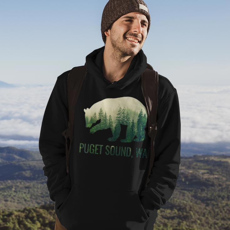 Puget Sound Bear State Of Washington Pacific Nw Wildlife Hoodie Lifestyle
