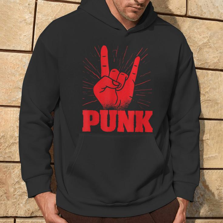 Punk Mohawk Punk Rocker Punker Black Hoodie Lebensstil