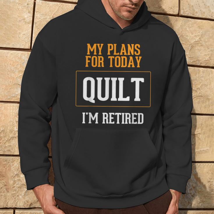 Quilters Plans Quilting Retirement Gag Idea Hoodie Lifestyle