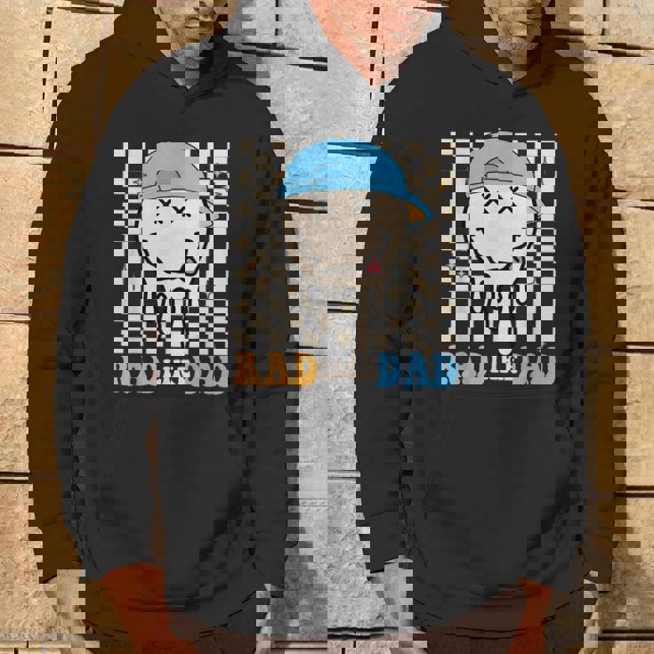 Rad Like Dad Hippie Face Check Dad Son Daughter Father's Day Hoodie Lifestyle
