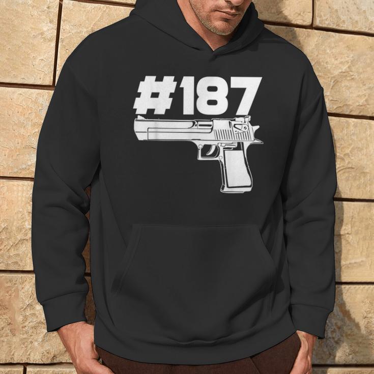 Rapper 187 With Hashtag Ratchet And Gangster Motif Kapuzenpullover Lebensstil