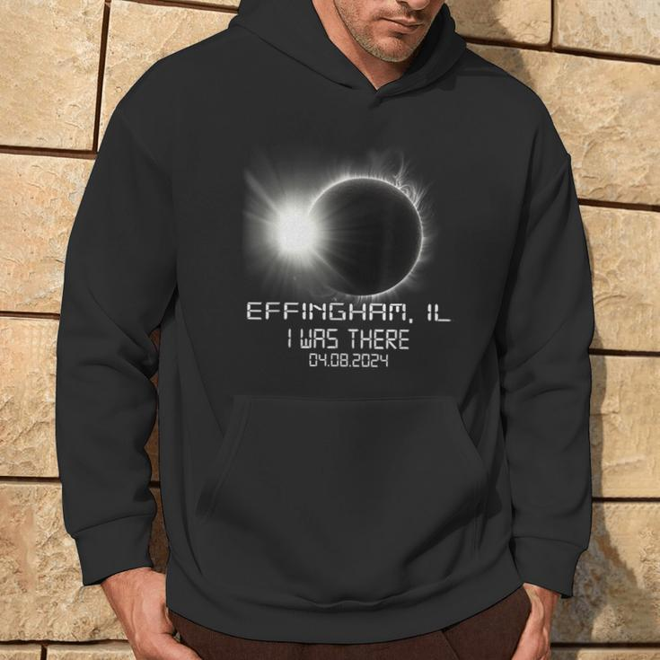 I Was There Total Solar Eclipse Effingham Illinois Il Hoodie Lifestyle