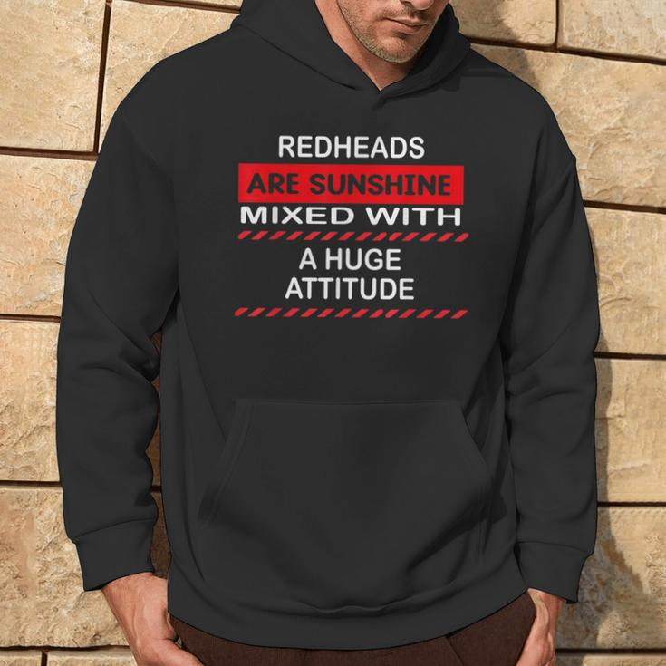 Redheads Are Sunshine Mixed With A Huge Attitude Ginger Hair Hoodie Lifestyle