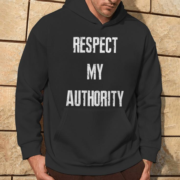 Respect My Authority Vintage Hoodie Lifestyle