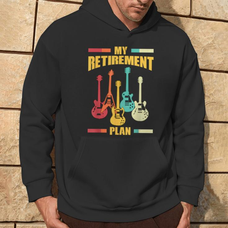 My Retirement Plan Electric Guitar Musical String Instrument Hoodie Lifestyle