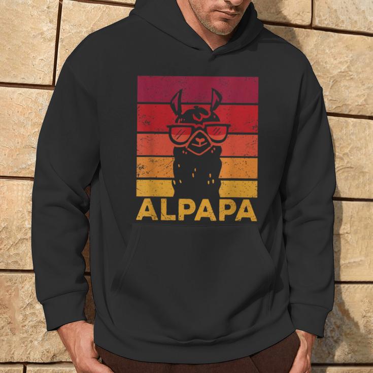 Retro Alpapaatertag Bester Papa Alpaka Kapuzenpullover Lebensstil