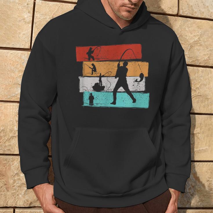 Retro Fishing For Angler Hoodie Lebensstil