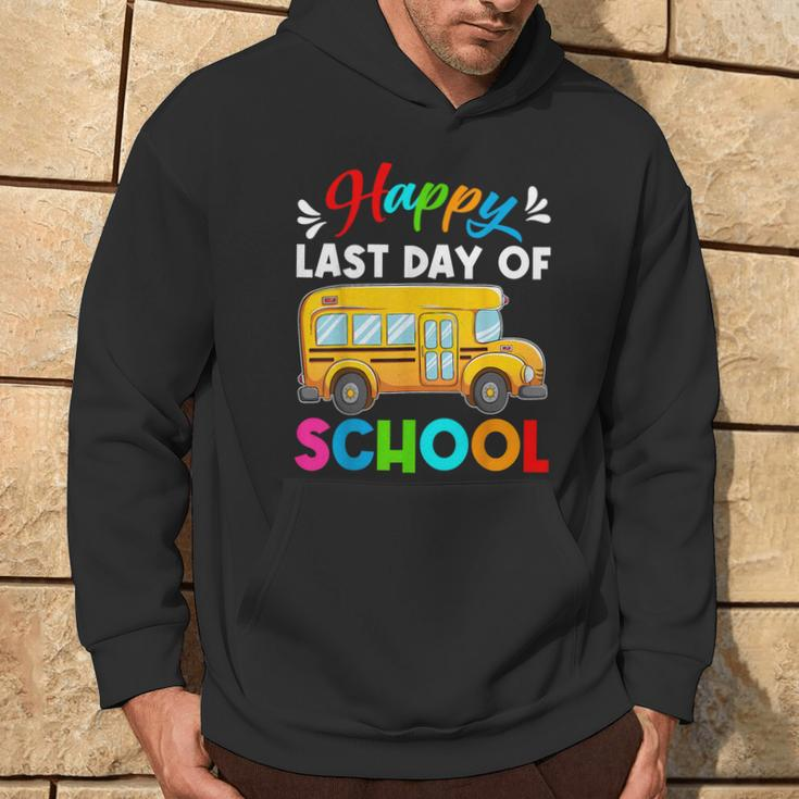 Retro Happy Last Day Of School School Bus Driver Off Duty Hoodie Lifestyle