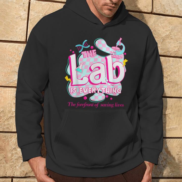 Retro Lab Week 2024 Medical Lab Tech Team Patient Care Tech Hoodie Lifestyle