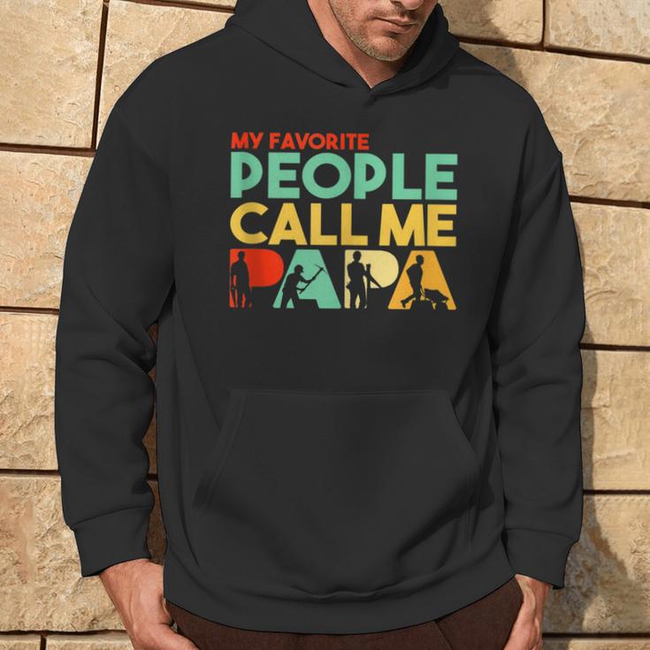 Retro Papa Bauarbeiter Papa Lustigerater Kapuzenpullover Lebensstil