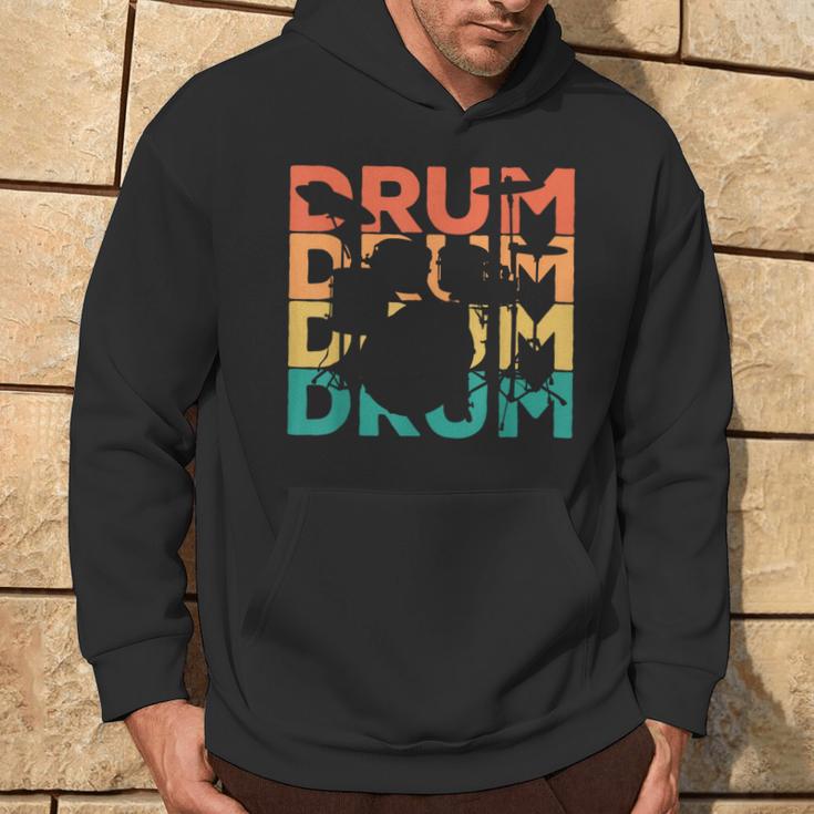 Retro Vintage Drums For Drummers & Drummers Hoodie Lebensstil