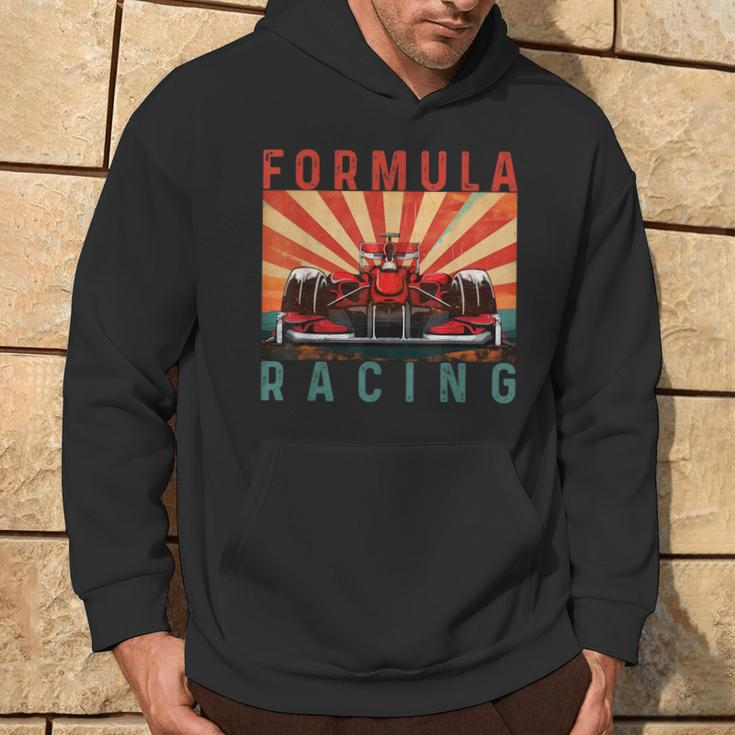 Retro Vintage Formula Racing Lovers Race Car Fan Hoodie Lifestyle