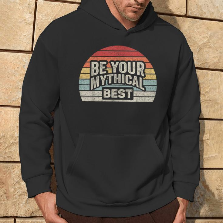 Retro Vintage Be Your Mythical Best 1990 Hoodie Lifestyle